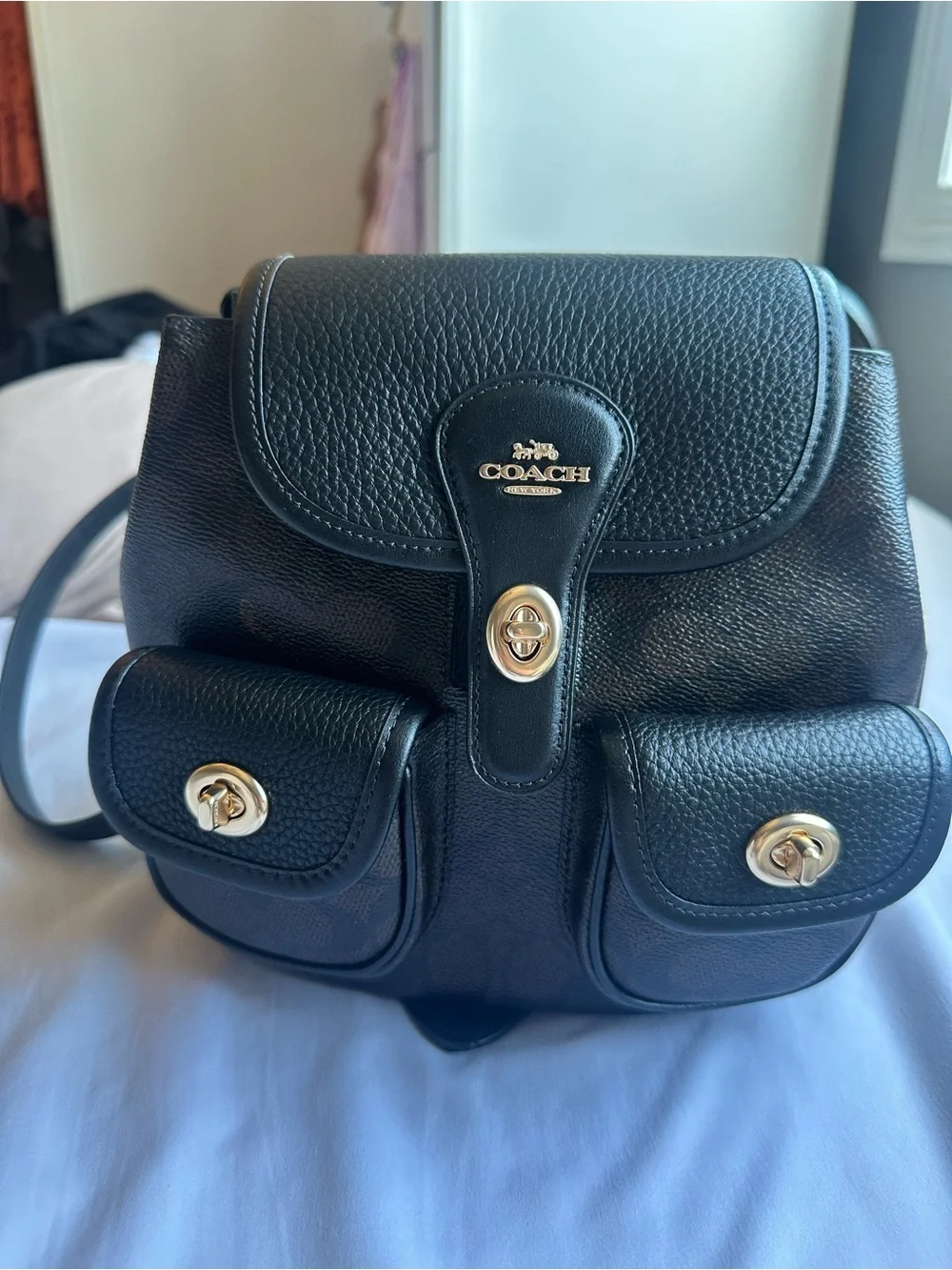 Coach Hadley Mini Backpack with Gold Hardware